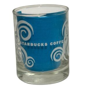 Vintage Starbucks Coffee Aroma Swirl Espresso Shot Glass 1 & 2 oz Measuring Mark